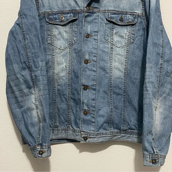 Sunset Creek Casual Menswear Denim Jean Jacket Size XXL Pro Edge Clothing - Picture 6 of 12